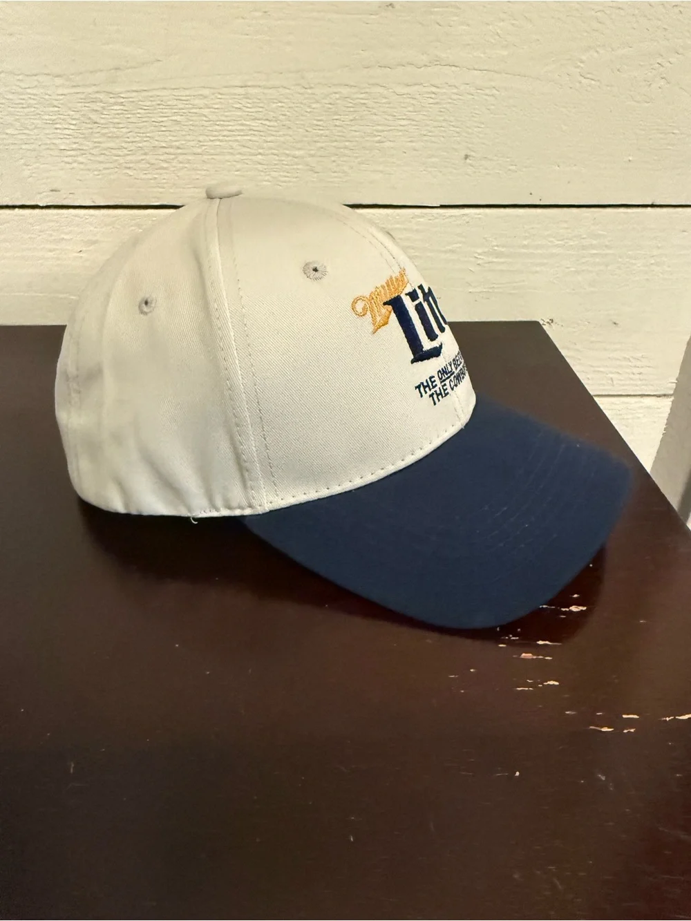 🍺💙 Miller Lite 1975 Snapback Hat 🍺 Navy & White Beer Logo Cap NEW